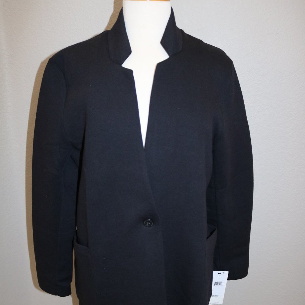 Women's Maxi Jacket Coat  Cotton Black. MPG -XLARGE NEW